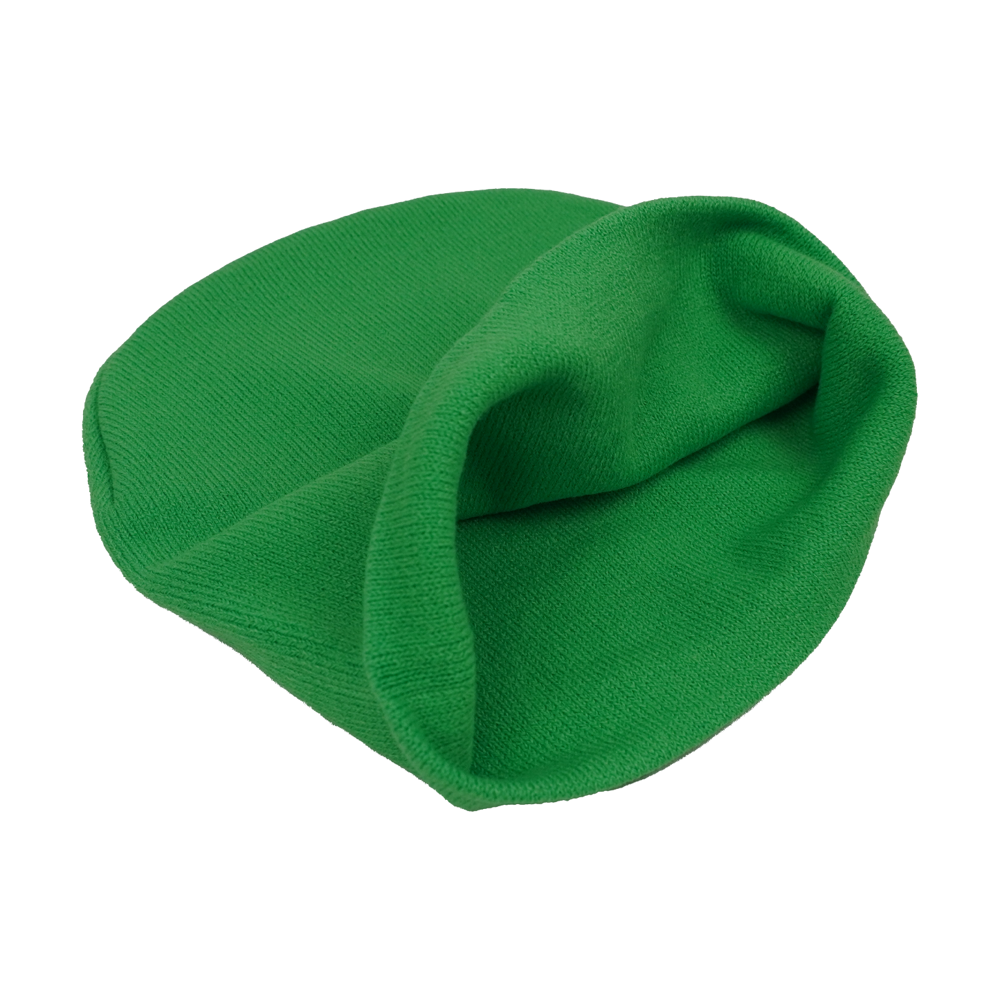 GREEN EPIC FACE KNIT BEANIE