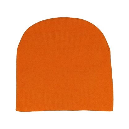 ORANGE EPIC FACE KNIT BEANIE