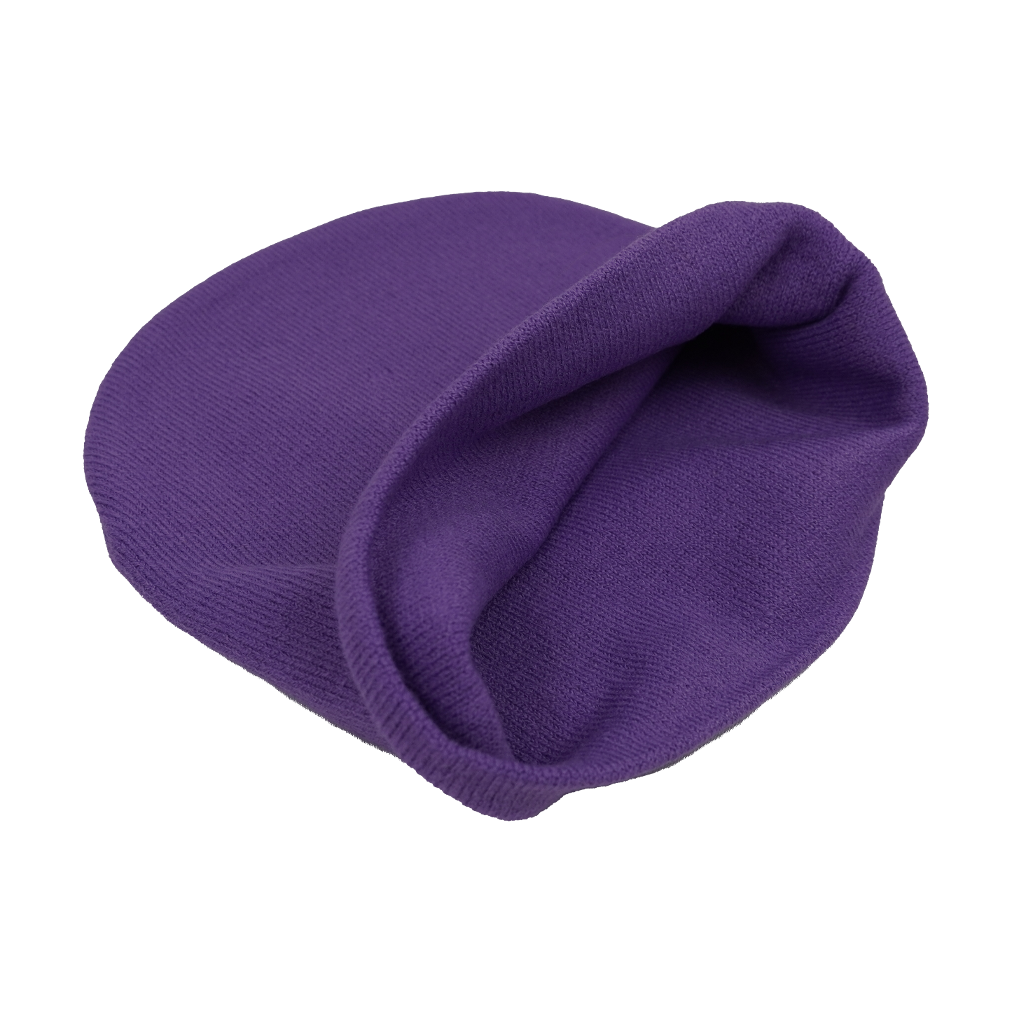 PURPLE EPIC FACE KNIT BEANIE